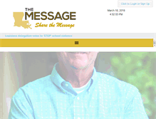 Tablet Screenshot of baptistmessage.com